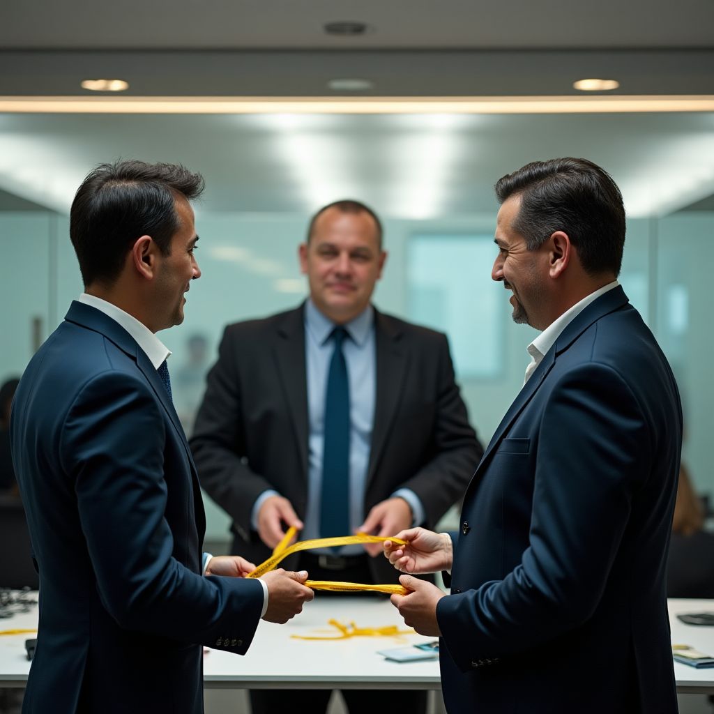 Fundadores de InverPetrol en la inauguración de la primera oficina
